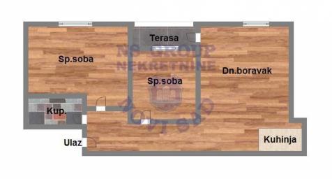 Dvoiposoban stan na Telepu, 49m2