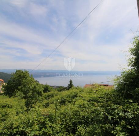 OPATIJSKA RIVIJERA- ZEMLJIŠTE S GRAĐEVINSKOM DOZVOLOM, PROJEKTOM I POGLED NA MORE