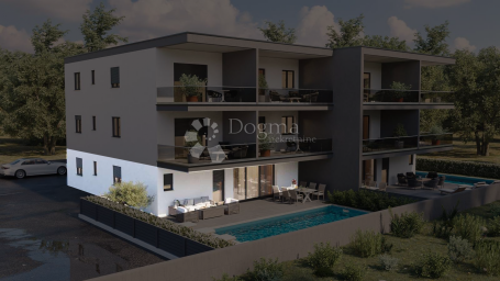 NOVIGRAD – MODERAN STAN S PRIVATNIM BAZENOM I TERASOM