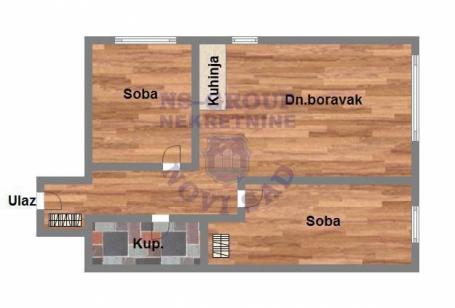 Trosoban stan 50m2 Telep