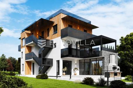 Zagreb, Gračani, NOVOGRADNJA luksuzan četverosoban stan 370,95 m² s vrrtom