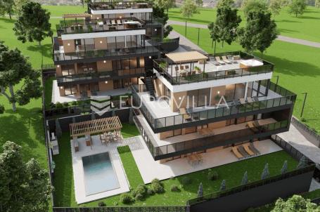 Zagreb, Gračani, NOVOGRADNJA luksuzan četverosoban stan 374,12 m² s bazenom