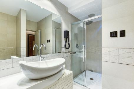 An elegant two-bedroom apartment with an exclusive design in the heart of Budva. 