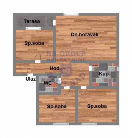 Cetvorosoban stan u izgradnji na Telepu 86m2