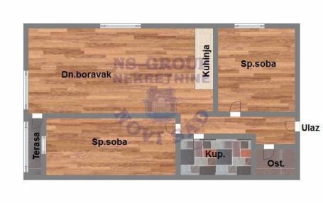 Dvoiposoban stan u izgradnji na Telepu 53m2