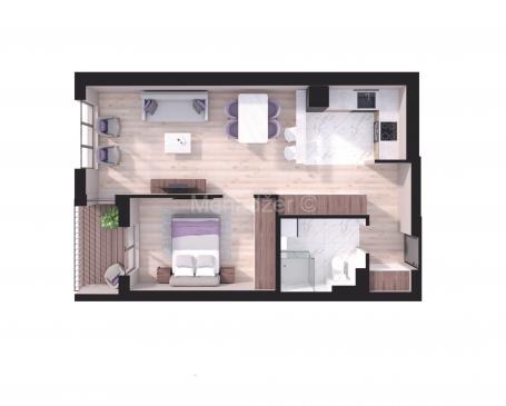 Vozdovac novogradnja, 2.0 56.5m2, 1/5, CG, parking