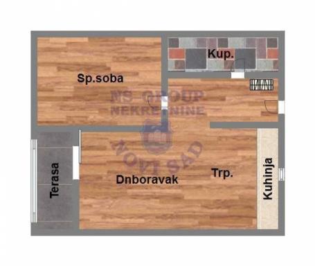 Dvosoban stan na Adicama, 45m2