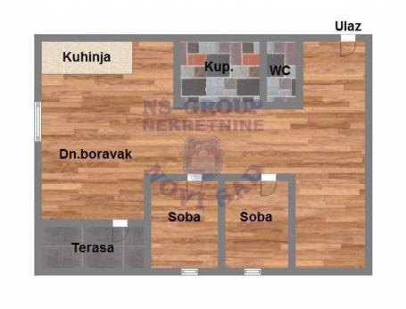 Trosoban stan u izgradnji na Telepu 72m2