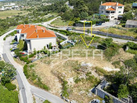 Nerežišća, Brač, građevinsko zemljište s pogledom, 450m2