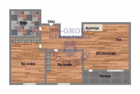 Trosoban stan na Telepu, 56m2