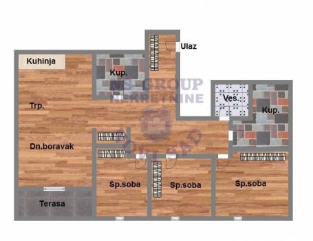 Cetvorosoban stan na Telepu, 85m2