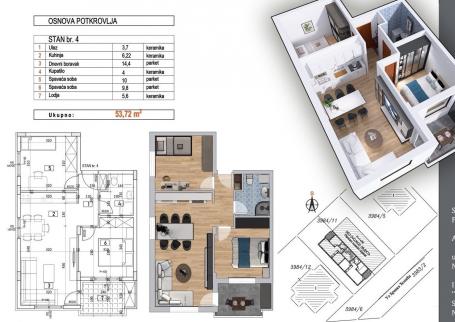 NOVI SAD - ADICE - 53.72 m2