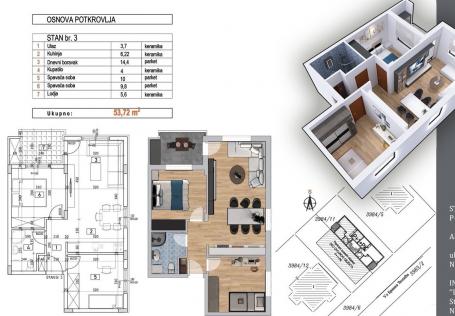 NOVI SAD - ADICE - 53.72 m2
