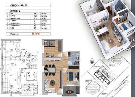 NOVI SAD - ADICE - 53.72 m2