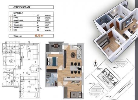 NOVI SAD - ADICE - 53.72 m2