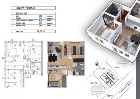 NOVI SAD - ADICE - 42.78 m2