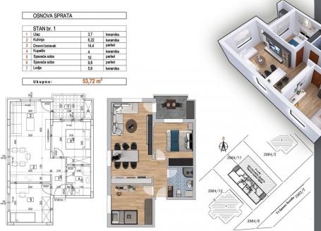 NOVI SAD - ADICE - 53.72 m2