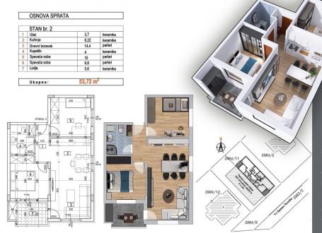 NOVI SAD - ADICE - 53.72 m2