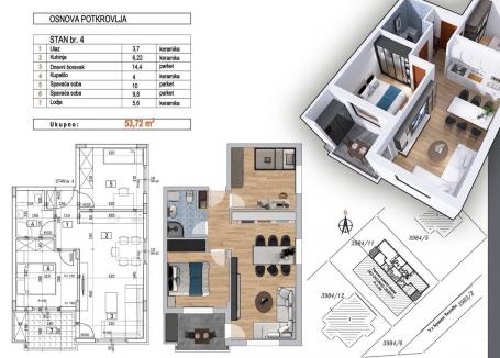 NOVI SAD - ADICE - 53.72 m2