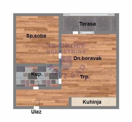 Dvosoban stan na Salajci, 46m2