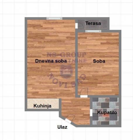 Dvosoban u izgradnji na Telepu 39m2