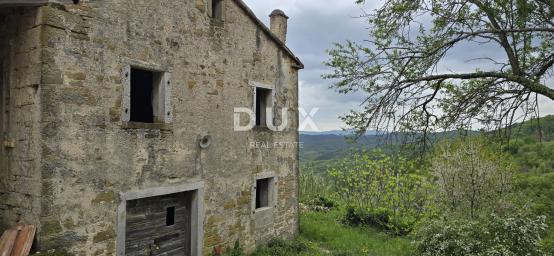 ISTRA, MOTOVUN - Kamena kuća s pogledom za adaptaciju