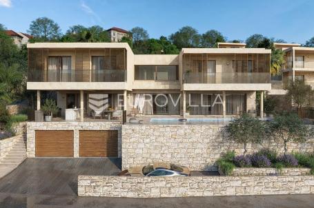 Trogir, Čiovo, moderna vila s bazenom u blizini mora