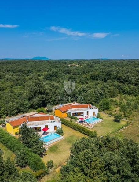 Središnja Istra, dvije elegantne prizemnice sa bazenima i spa sadržajima