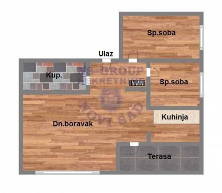 Trosoban stan na Adicama,53m2