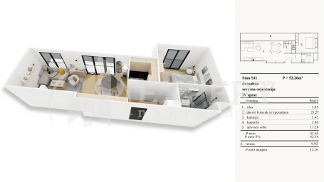 Novogradnja u blizini Doma zdravlja 2.0, 52.26 m2