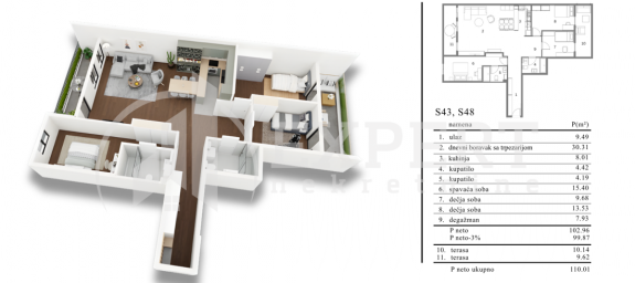 Novogradnja u blizini Knjaževačke, 110,01 m2