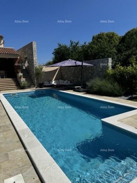 Kuća Mediteranska kuća s bazenom i pogledom na more , Raša
