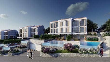 Townhouse luksuzna vila u ekskluzivnom kompleksu od 9 jedinica sa bazenom, garažom i panoramskim pog