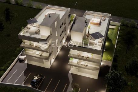 Zadar, Petrčane, penthouse s privatnom krovnom terasom i panoramskim pogledom na more, Punta Radman