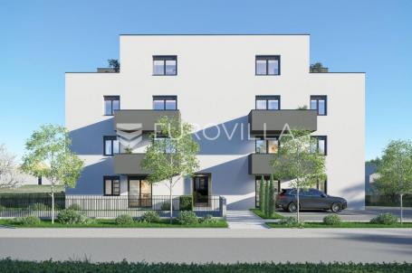 Zagreb, Botinec, atraktivan trosoban stan s vrtom moderne novogradnje 62 m²
