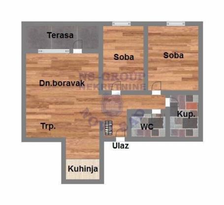 Trosoban stan od 64m² u izgradnji u Petrovaradinu!