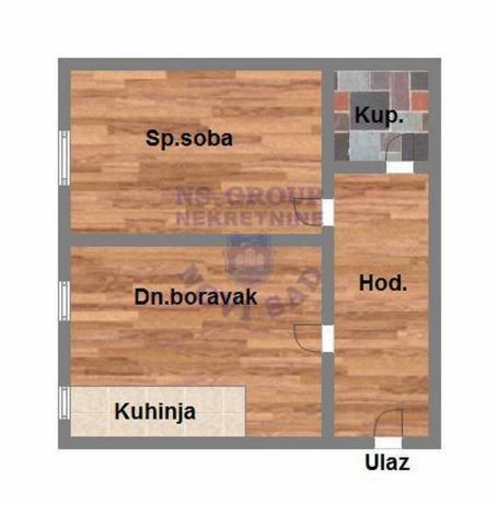 Kompletno renoviran dvosoban stan sa parking mestom- Cara Dušana!