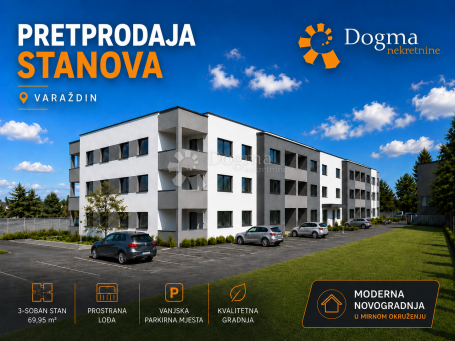 Pretprodaja stanova – moderan stan s vrtom u prizemlju novogradnje, Varaždin | 58,75 m² + loggia + v