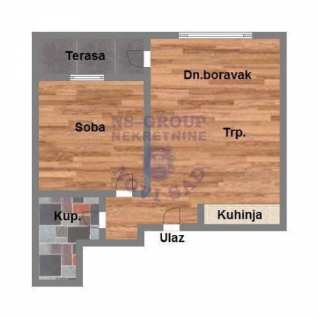 Dvosoban stan na Trandžamentu, 44m2