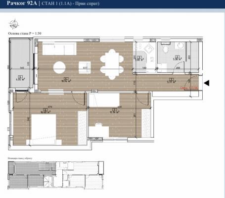 NOVI SAD - PETROVARADIN - 64.56 m2