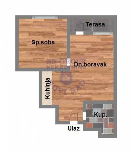 Dvosoban stan na Adicama, 41m2