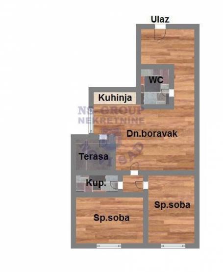 Dvoiposoban stan na Adicama, 54m2