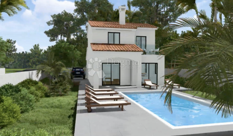 VIŠNJAN- GAMBETIĆI  samostojeća vila 140m2 s bazenom