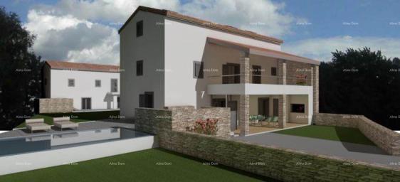 Kuća Kamena kuća za renovaciju s projektom, Kanfanar!