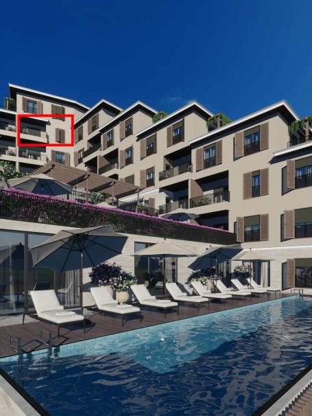 Jednosoban stan sa garažnim mjestom u izgradnji na prodaju u Bečićima