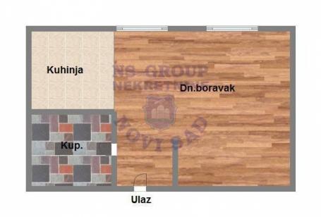Kompletno opremljen stan površine 25m² Socijalno