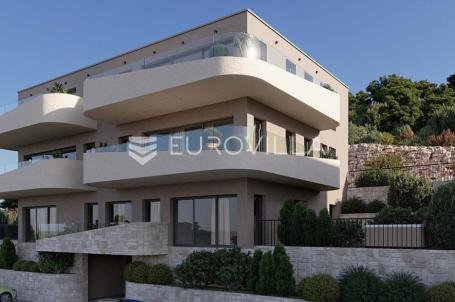 Brodarica, novogradnja, jednosoban stan s pogledom na more, 65,95 m²