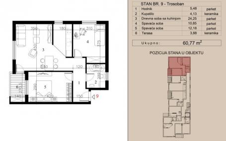 NOVI SAD - TELEP - 60.77 m2