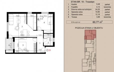 NOVI SAD - TELEP - 60.77 m2