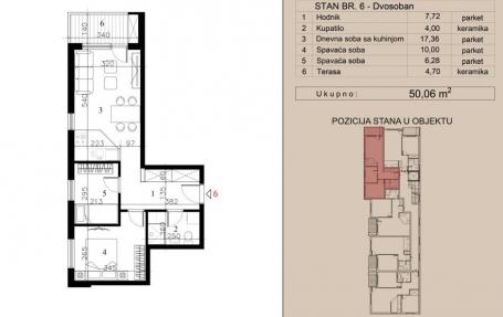 NOVI SAD - TELEP - 50.06 m2